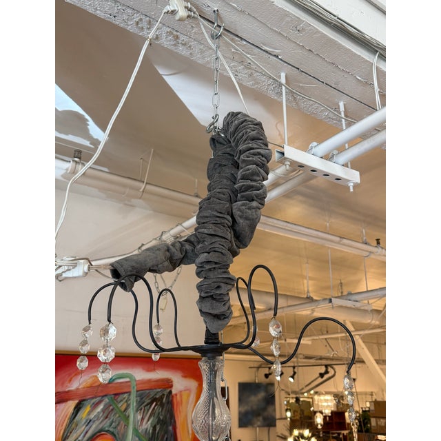 Badari Lighting Eighteen-Light Crystal Chandelier, Vintage For Sale In San Francisco - Image 6 of 12