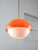 Space Age Italian Orange Acrylic Glass Pendant Lamp, 1970s For Sale - Image 5 of 18