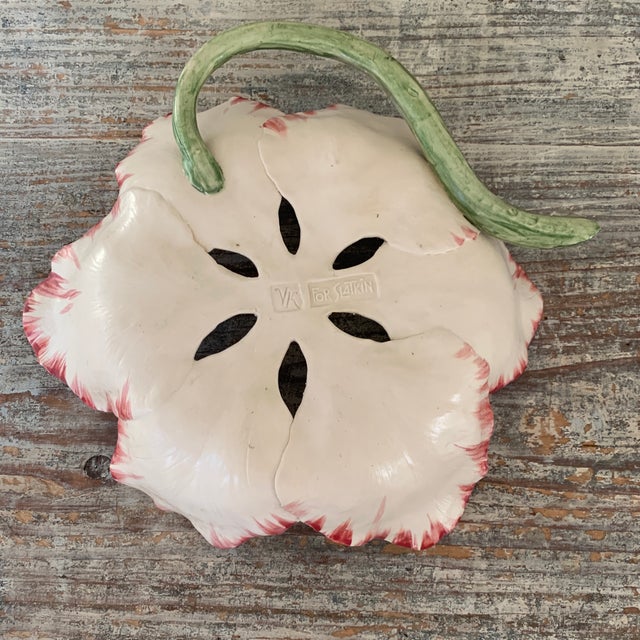Vladimir Kanevsky for Slatkin Porcelain Flower Dish Chairish