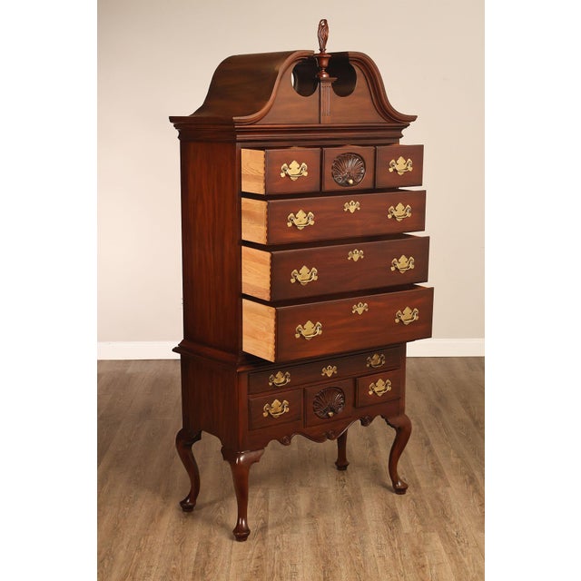 Henkel Harris Virginia Galleries Genuine Mahogany Highboy Chest For Sale In Philadelphia - Image 6 of 18
