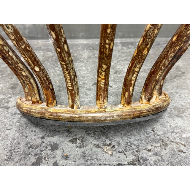 Restoration Hardware Hayrack Cast Iron Demilune Console Table For Sale - Image 10 of 12
