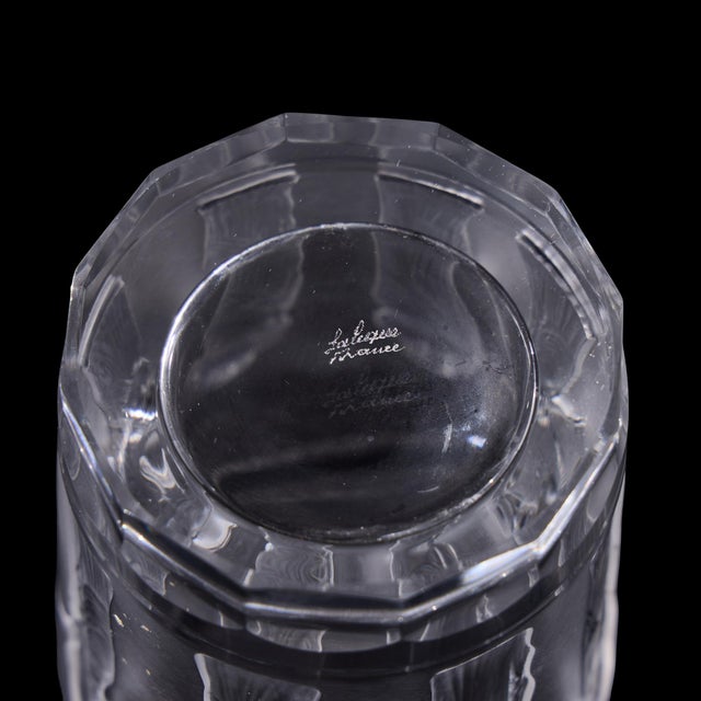 Transparent Lalique French Femmes Crystal Whiskey Tumbler Glasses - Set of 10 For Sale - Image 8 of 8