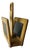 Vintage Oak and Glass Magazine Rack, 1960s For Sale
