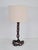 Brown Brutalist Chain Table Lamp attributed to Franz West, 1980s For Sale - Image 8 of 11