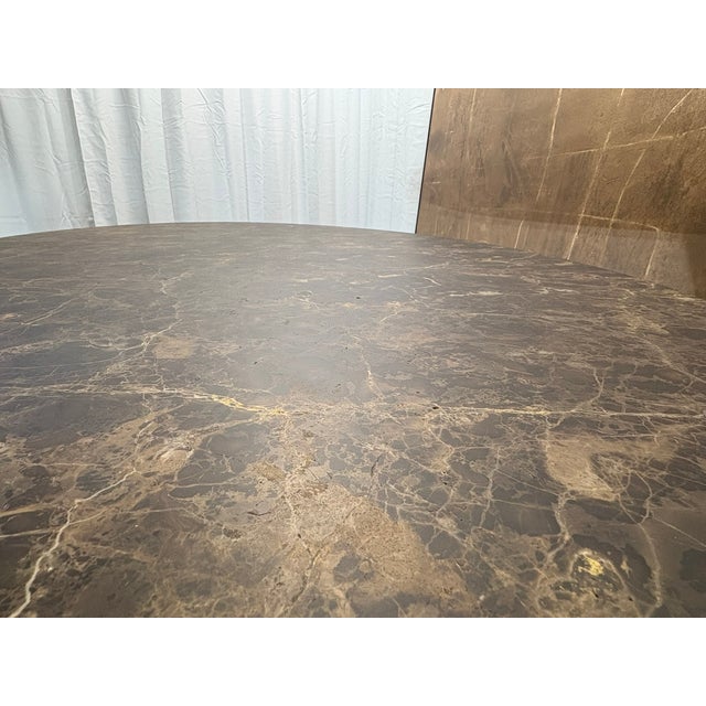 Brown Rh Aero Stone Oval Dining Table — 96" For Sale - Image 8 of 18