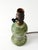 Glass Vintage 1930s Green Glass Table Lamp For Sale - Image 7 of 13