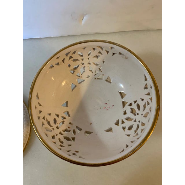Late 19th Century Italian Hand-Painted Dish With Gold Filigree Accents For Sale - Image 9 of 12