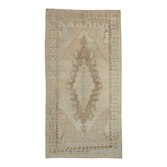 Turkish Vintage Runner Rug 4'5" x 8'7" #17113 For Sale