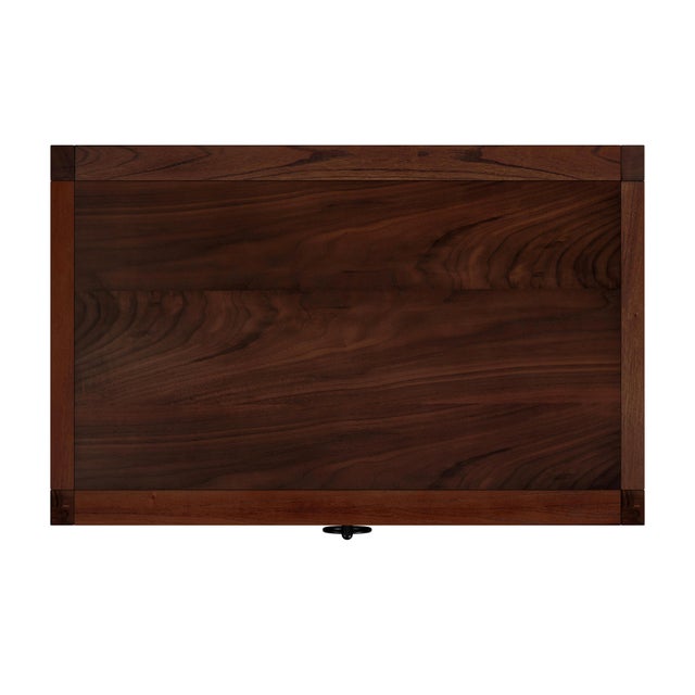 Wood Lark 25 in. W Wood 3 Drawer Nightstand, Walnut For Sale - Image 7 of 8