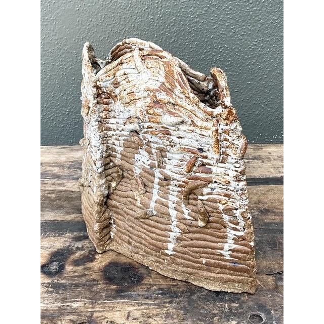 Ceramic Vintage Original Studio Pottery Vase For Sale - Image 7 of 12