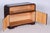 Czech Art Deco Cabinet in Oak, Maple and Glass, 1930s For Sale - Image 9 of 15