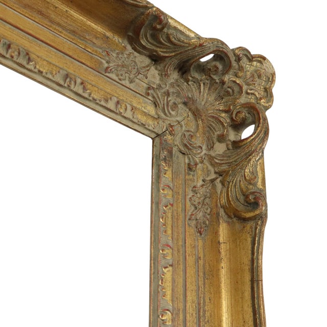 Antique Gold Leaf Frame in Pine, 1890s For Sale - Image 5 of 18