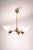 1950s Mid-Century Swedish Brass and Copper Chandelier with Opaline Glass, 1950s For Sale - Image 5 of 9