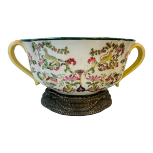 Vintage Chinoiserie Cache Pot