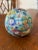 Vintage - Mid Century Murano Millefiori Art Glass Paperweight in Aqua and Jewel Tones For Sale - Image 9 of 9