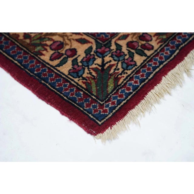 19th Century Antique Semnan Rug 4'9'' x 6'5'' For Sale - Image 5 of 11