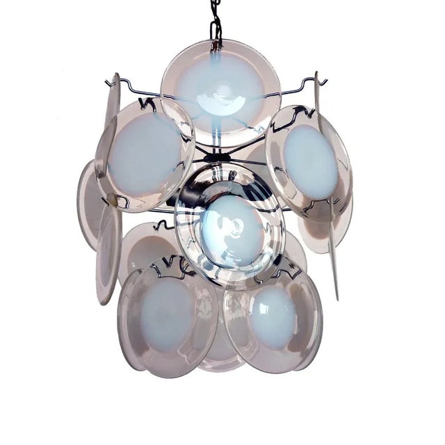 Vintage Italian Murano Glass Pendant from Vistosi For Sale - Image 3 of 5