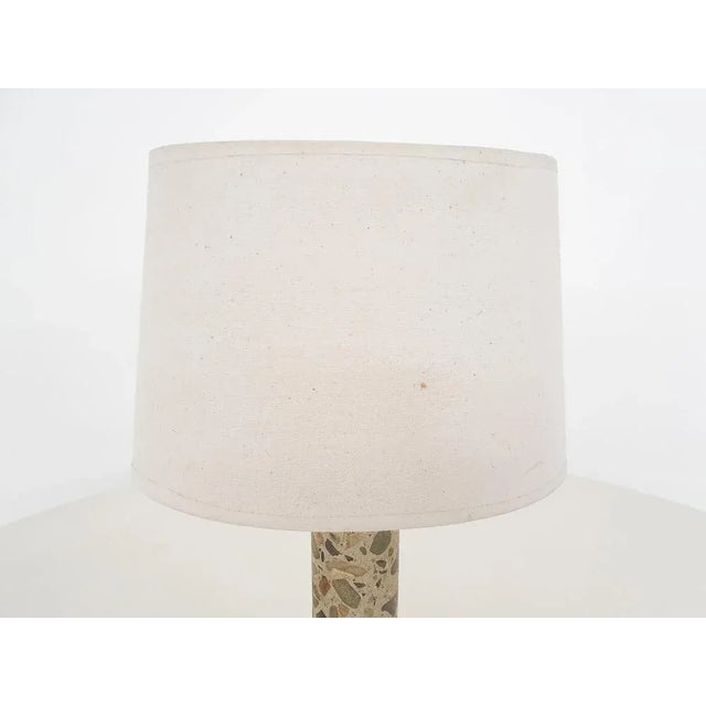 Beige Small Stone Table Light, France, 1960s For Sale - Image 8 of 10