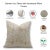Fabdivine Indian Block Print Cushion Cover 24x24 Inch Thick Cotton White-Black Forest For Sale - Image 4 of 4