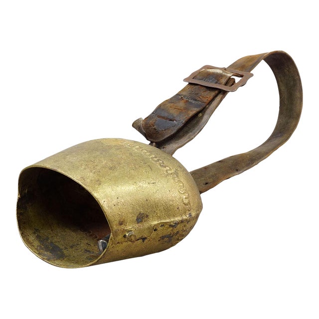 Antique Handforged Cattle Bell Made in Switzerland Ca. 1900s For Sale