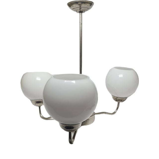 Art Deco Style Chandelier, Poland, 1960s For Sale