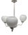 Art Deco Style Chandelier, Poland, 1960s For Sale