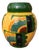 Art Deco Glazed Ceramic Vase, 1950s For Sale
