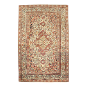 Antique Zabihi Collection Persian Pictorial Isfahan Rug