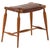 Metal Stool in Mahogany, Brass and Leather attributed to Josef Frank, 1950s For Sale - Image 7 of 7