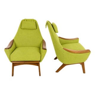 Pair of Adrian Pearsall 1808-C Lounge Chairs - 2 For Sale