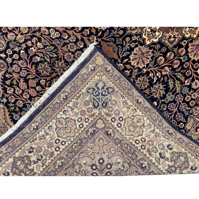 Authentic Hand Knotted Vintage Isfahoun Wool Area Rug 7.3 X 4.6 Ft For Sale - Image 13 of 13