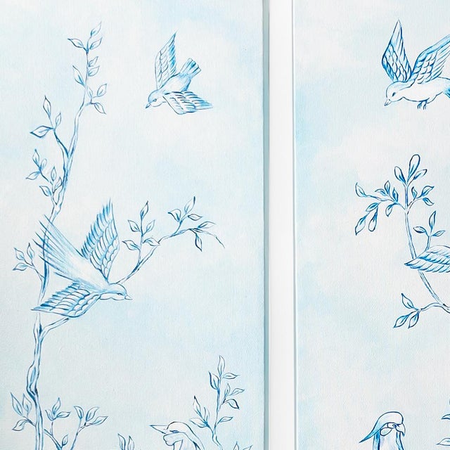 Chinoiserie "Hidden Forest" Wall Panels, Set of 3 For Sale - Image 3 of 3