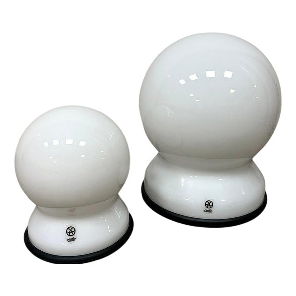 Vintage Scafandro Table Lamps in Glass by Sergio Asti, 1970s For Sale