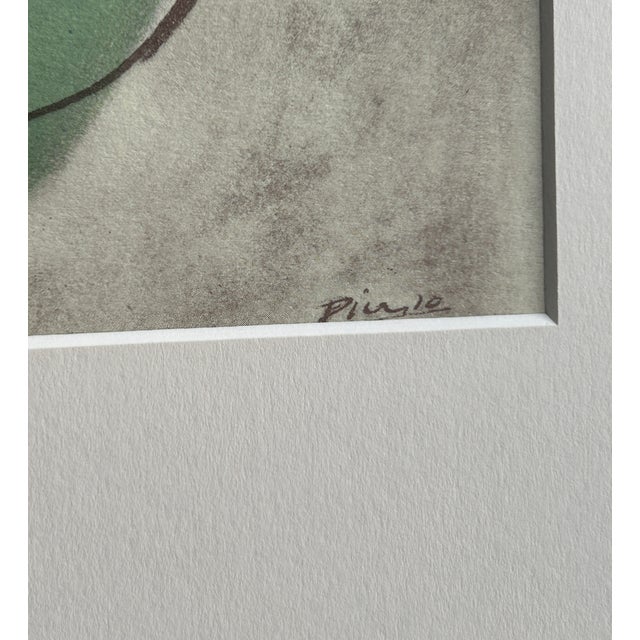 Pablo Picasso Pablo Picasso Woman With Yellow Hat Vintage Original Pochoir Print For Sale - Image 4 of 7