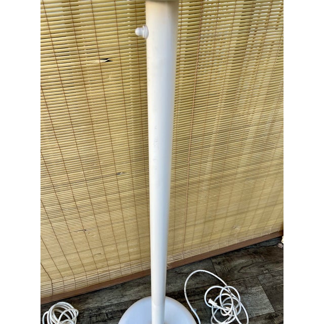 A Pair of Postmodern White Lollipop Floor Lamps. Circa 1980s For Sale - Image 12 of 18