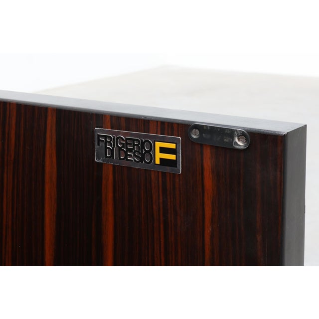 Wood Brutalist Sculptural Wood and Brass Credenza, Italy, 1970s For Sale - Image 7 of 18