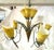 Vintage Eurofase 'Cala Lily' Art Glass 9-Light Chandelier For Sale - Image 4 of 16