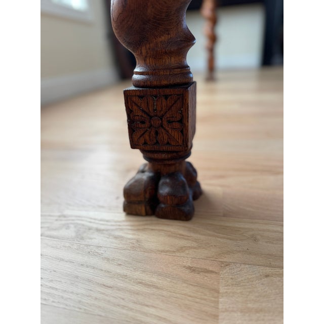 Late 19th Century Hand-Carved Oak Refectory Table With Barley Twist Legs – Professionally Conserved For Sale - Image 10 of 17
