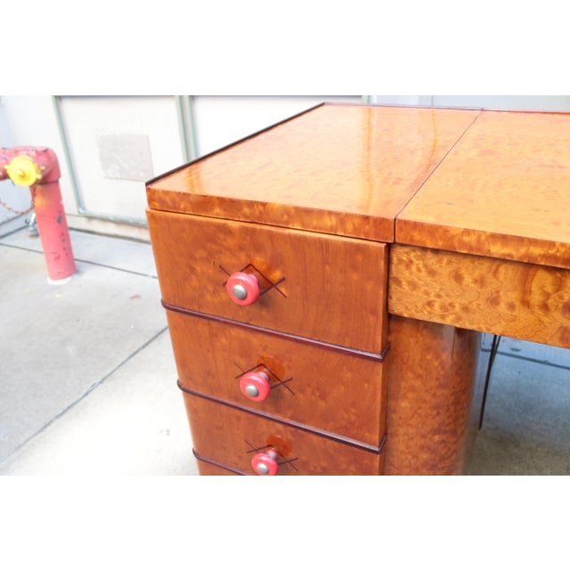1930s Small Art Deco Desk For Sale - Image 11 of 12