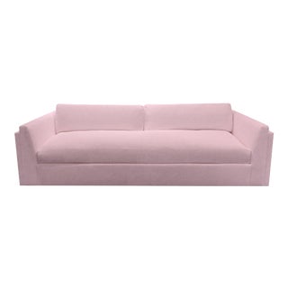 Repose Sofa by the Drawing Room Atl - Upholstered in Cozy Alpaca Fur - Carnation - Comfortable Cloud Like Sofa With Single Seat Cushion For Sale