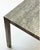 Vintage Custom Faux Bois Edelman Leather Parsons Table. Designed by Teddy & Arthur Edelman. A modern design covered in...