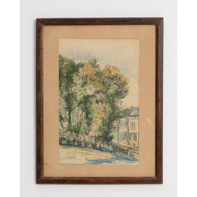 Early 20th Century Belgium Amber Wood Drawing For Sale - Image 15 of 15