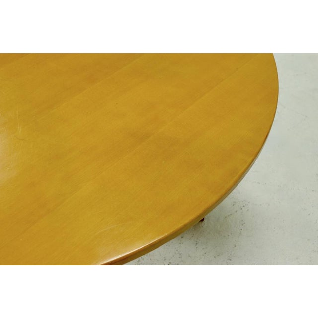 1980s Architectural Round Bentwood Dining Table, 1980s For Sale - Image 5 of 10