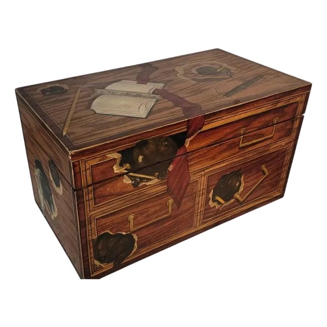 20Thc Original Painted Beavers Hand Made Box For Sale