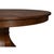 Transitional Round Dining Table, Medium - Warm Brown Oak With Faceted Pedestal Base For Sale - Image 10 of 11