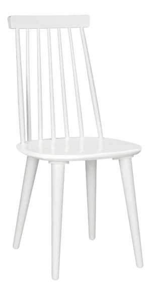 17''H White Spindle Side Chair - a Pair