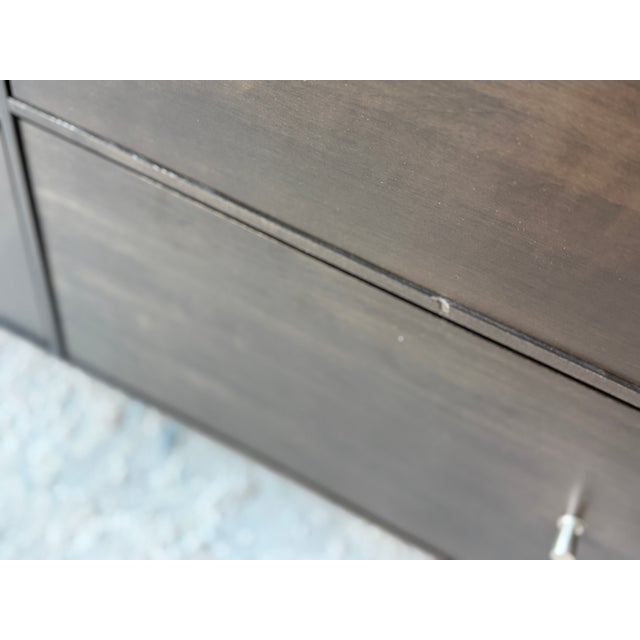 Wood Room & Board Media Console Cabinet For Sale - Image 7 of 10
