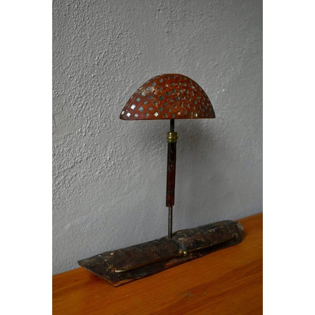 1920s Vintage Wooden Lark Mirror, 1920s For Sale - Image 5 of 13