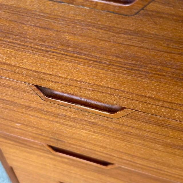 Wood Svend Langkilde Mobler Teak Six Drawer Low Dresser Danish Modern For Sale - Image 7 of 12