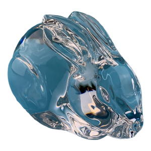 Vintage Val St. Lambert Crystal Rabbit